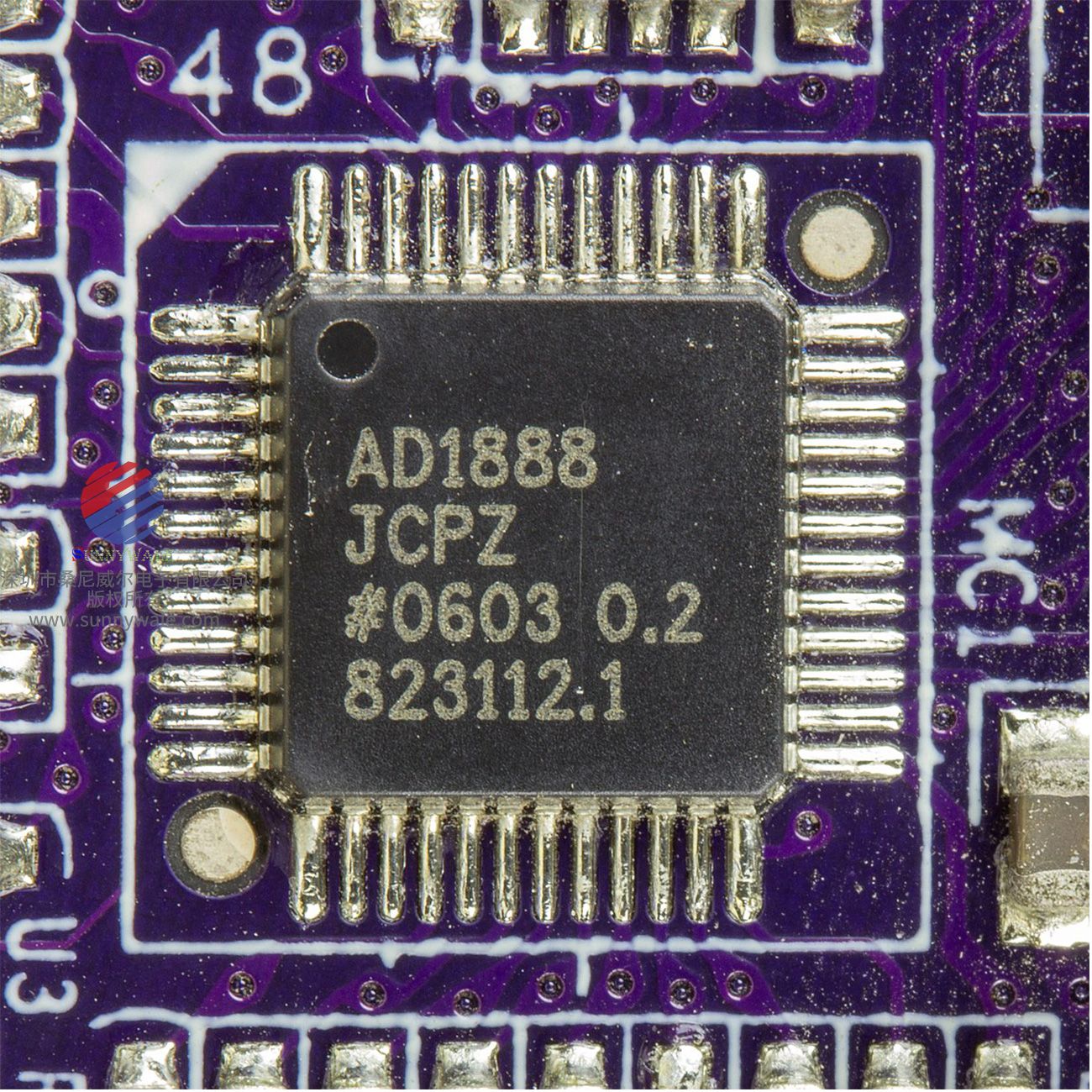 AD1888JCPZ，ADI数字音频编码解码器，AC